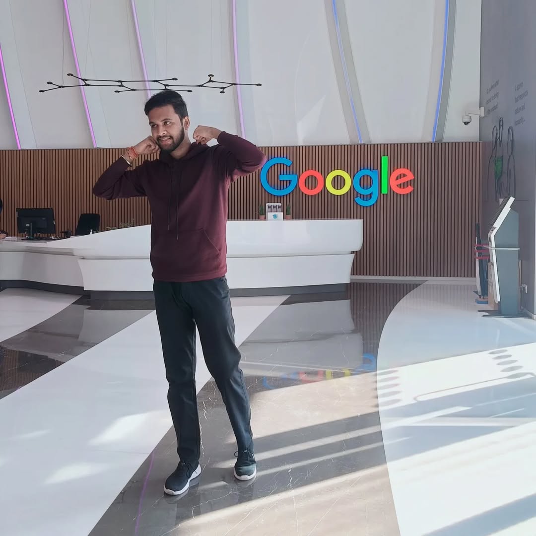 Saksham Tyagi at Google Office